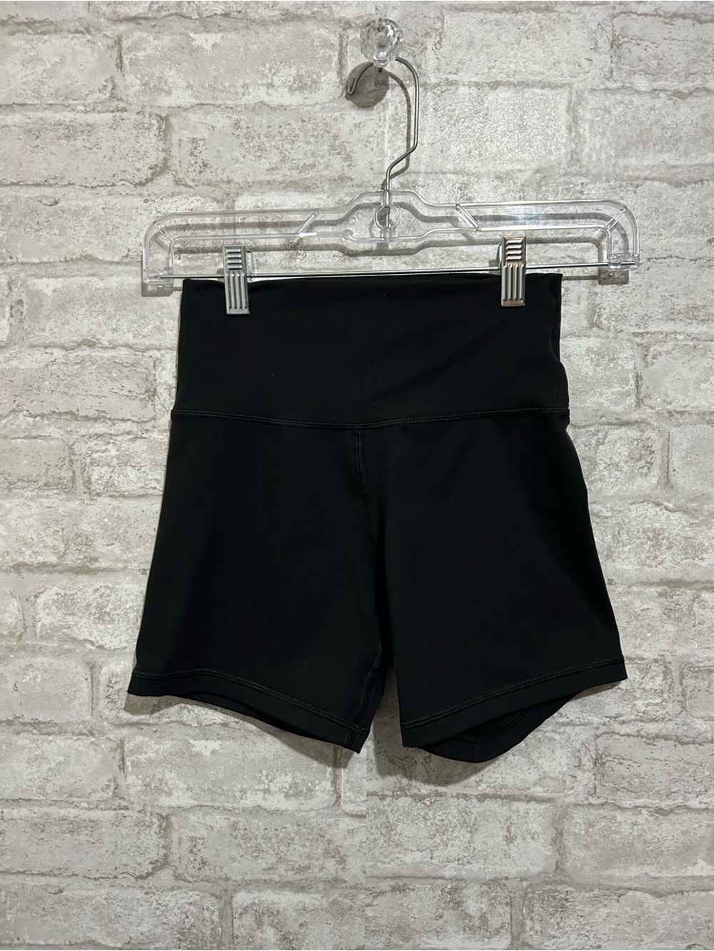 Aerie Black High-Rise The Hugger Bike Shorts